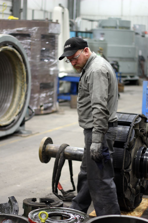 Dedicated Large Motor Repair Technicians on staff.