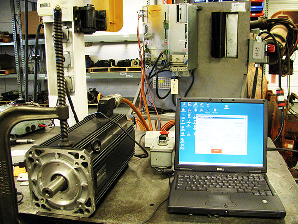 Indramat servo motor repair and testing